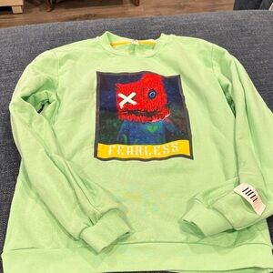 Fearless Green Sweater fifth loop